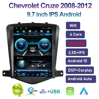 2Din 9,7 инча Android Радиото в автомобила на Tesla за Chevrolet Cruze J300 2008-2012 Мултимедиен Плейър GPS Стерео Carplay IPS Авто DSP
