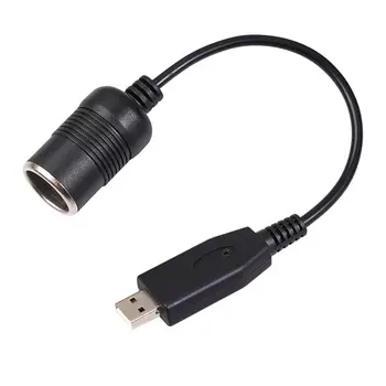 Конвертор Адаптер кабел Контролер USB Порт До 12 Boost захранващ Адаптер Кабел Авто Запалката Гнездо Женски захранващ Кабел
