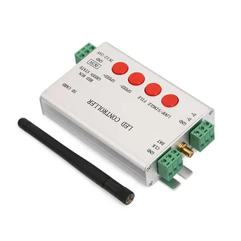 H806SB led пиксельный контролер SD-карта; WIFI на програмируем контролер DC5-24V; за програмата; Подкрепа за WS2811/WS2812B цифрови полосовых лампи
