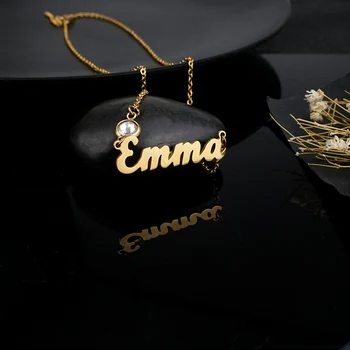 Ема персонални настройки потребителското си име пламъка на думата мода Европейски и Американски бижута, подаръци за мъже и жени