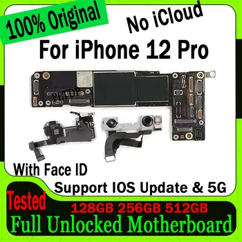 Подкрепа за Обновяване на IOS и За iPhone 5G 12 Pro дънна Платка Оригиналната Разблокированная Безплатна icloud За iPhone 12 PRO Логическа такса С/Без идентификатор на лицето