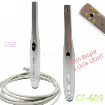 Тип USB Жична Интраорална камера зъб Интраоральная Горивна Камера USB Ендоскоп Камера CF-689