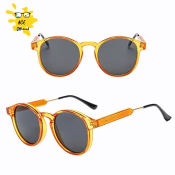 2022 Ретро Кръгли Слънчеви Очила Женски Мъжки Маркови Дизайнерски Прозрачни Дамски Слънчеви Очила Мъжки Oculos De Sol Feminino Люнета Soleil