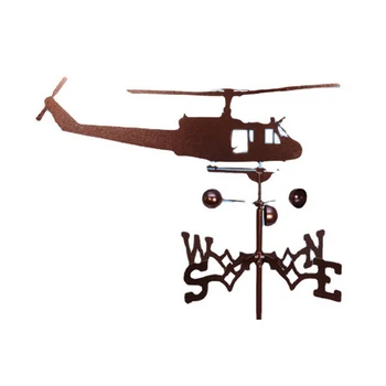 BEAU-Хеликоптер Ветропоказател От Неръждаема Стомана Пръски Боя Европейската Вила Украса Украса