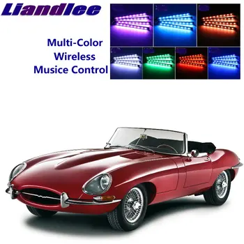 Liandlee Автомобили неонова лампа, с променящ се цвят, удобна вътрешна осветление на пространството за краката на Jaguar E-TYPE