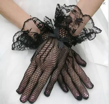 Дамски секси дантелени ръкавици, дантелени ръкавици за момичета, мрежести ръкавици R1940