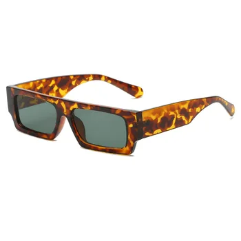 Малки Правоъгълни Слънчеви Очила, Мъжки И Женски Квадратни Слънчеви Очила на Луксозната Марка Пътни Нюанси Реколта Ретро UV400 Люнета De Soleil Femme