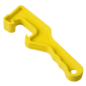 Ключ за капак кофи -Отваряне /вдигнете капака на пластмасови кофи и ведерках капацитет 5 литра-Жълто -Траен пластмасов инструмент за отваряне