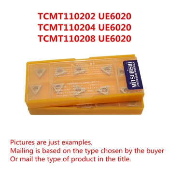 TCMT110202 TCMT110204 TCMT110208 UE6020 Стругове Видий посочете с ЦПУ 10 бр./кор. Инструменти за струговане с ЦПУ се Прилагат Към стомана