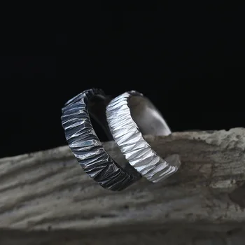 Оригинално прост пръстен DEAR-LIFE, трупно пръстен от сребро, трупно пръстен ръчно изработени, хвостовое пръстен, мода декорация за двойка, подарък за Нова Година