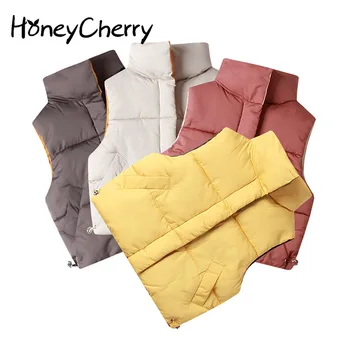 HoneyCherry/есенно-зимния Нов детски пуховый памук жилетка за момичета и момчета, модерен жилетка