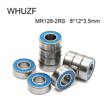 Носещи WHUZF MR128RS ABEC-5 (20/50/100 бр.) 8*12*3.5 мм Миниатюрни лагери MR128-2RS RS MR128 2RS със Синьо уплътнение L-1280DD