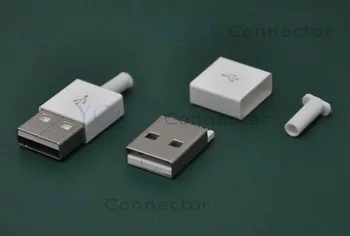 (20 бр./лот) Штекерный USB конектор, подходящ за компютър, кабел за данни, телефони