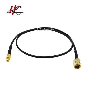 50 см 19,7 инча SMA Plug до MCX Штекерному кабел RG-174 Коаксиален Коаксиален кабел Косичка