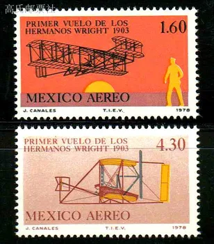 2 бр./компл. Пощенска марка на Ню Мексико 1978 Първите мъжки полетна марка MNH