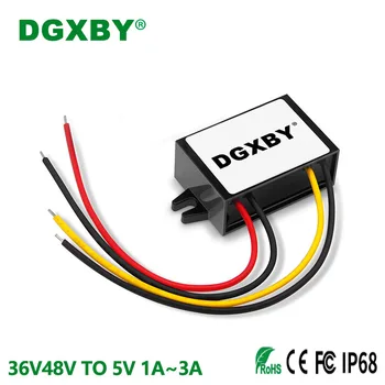 DGXBY 24V36V48V ДО 5 1A 2A 3A стъпка надолу преобразувател на постоянен ток В 8 ~ 58 до 5 Модул на Регулатора на превозното средство Сертифициране CE, RoHS