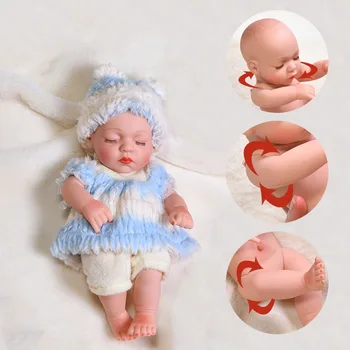 30 СМ Детска Кукла Реборн Играчки За Момичета, Спящата Кукла, Реалистична Реалистична Мека Миличка Bebe Reborn, Подарък За Рожден Ден, Подаръци